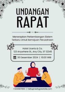 Template Undangan Rapat