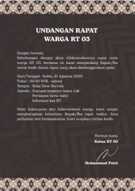 Motif Batik Cokelat Elegan