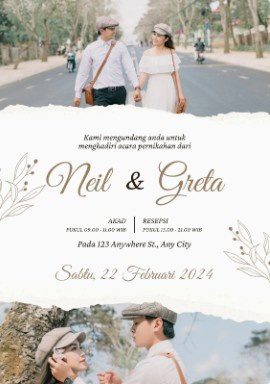 Putih Cokelat Elegan