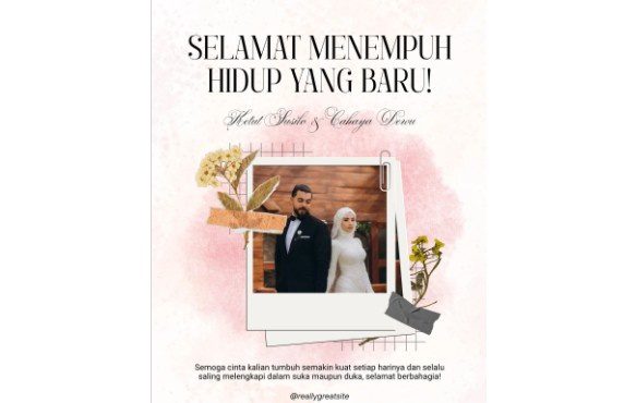 Ucapan Digital Pernikahan Instagramable