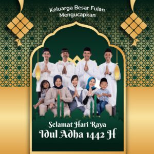 Desain video ucapan Idul Adha digital Sannubari kode IA-02