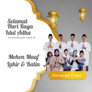 Desain video ucapan Idul Adha digital Sannubari kode IA-20
