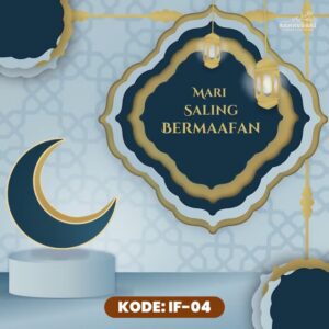 Desain video ucapan Idul Fitri digital Sannubari kode IF-04