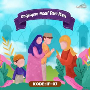 Desain video ucapan Idul Fitri digital Sannubari kode IF-07