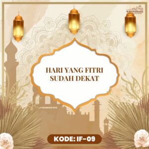 Desain video ucapan Idul Fitri digital Sannubari kode IF-09