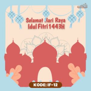 Desain video ucapan Idul Fitri digital Sannubari kode IF-12