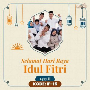 Desain video ucapan Idul Fitri digital Sannubari kode IF-15