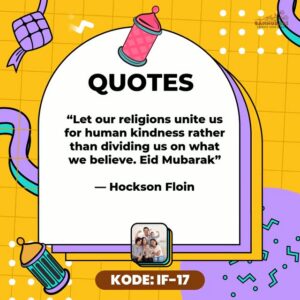 Desain video ucapan Idul Fitri digital Sannubari kode IF-17