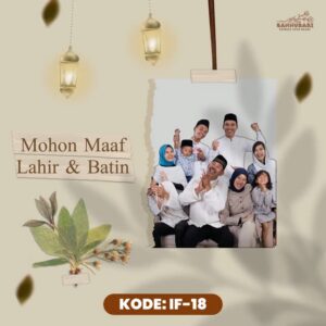 Desain video ucapan Idul Fitri digital Sannubari kode IF-18