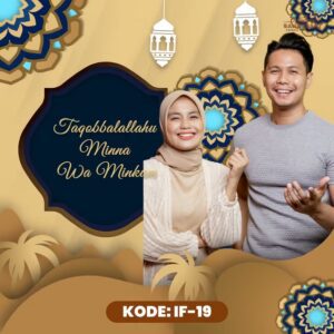 Desain video ucapan Idul Fitri digital Sannubari kode IF-19