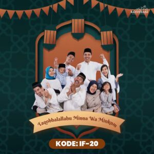 Desain video ucapan Idul Fitri digital Sannubari kode IF-20