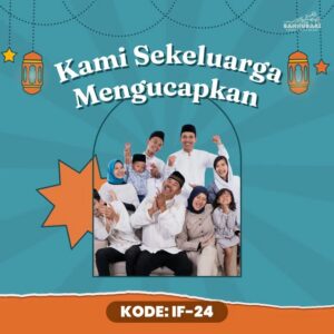 Desain video ucapan Idul Fitri digital Sannubari kode IF-24