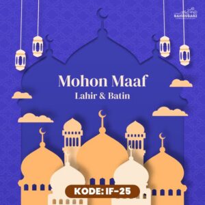 Desain video ucapan Idul Fitri digital Sannubari kode IF-25