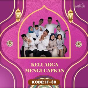 Desain video ucapan Idul Fitri digital Sannubari kode IF-30