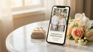 Undangan Digital dengan Galeri Foto di Smartphone