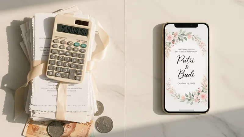 Perbandingan biaya undangan digital dan undangan cetak