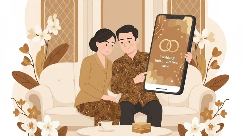 Berbagai macam border undangan digital PNG dengan desain elegan