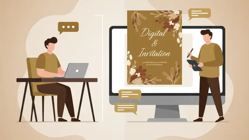 Perbandingan undangan digital gratis dan berbayar