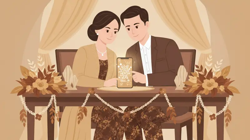 Contoh Surat Undangan Pernikahan Digital Modern
