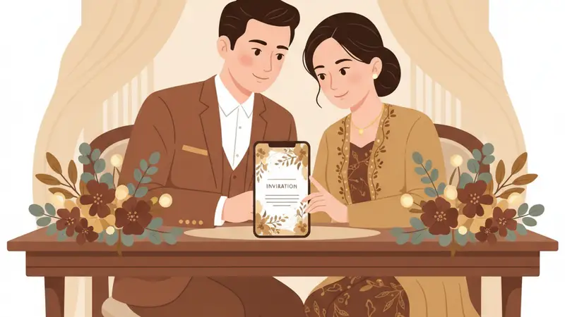 Contoh Undangan Pernikahan Web Modern dan Elegan