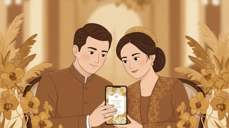 Desain Undangan Pernikahan Online Cantik dan Elegan Sannubari