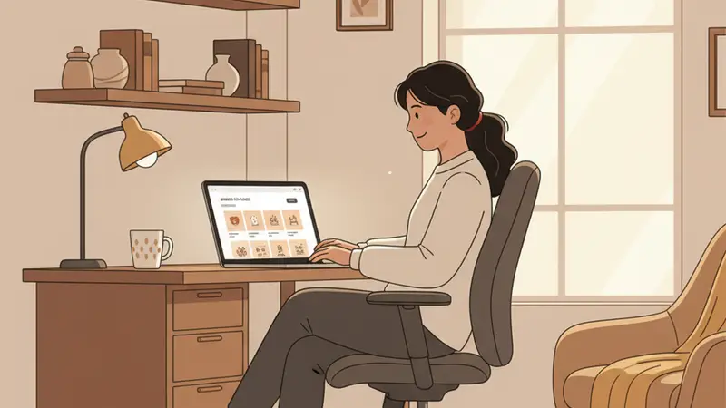 Pengantin muda tersenyum bahagia melihat data buku tamu digital mereka