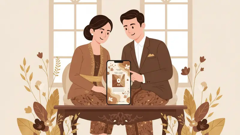 Harga undangan digital yang disebar secara online