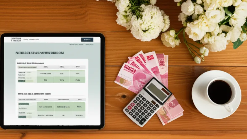 Perbandingan harga jasa undangan digital dengan kalkulator dan uang rupiah