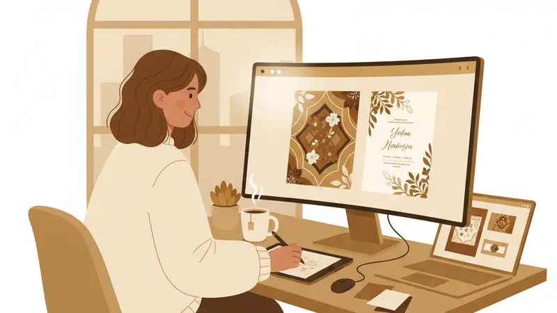 Desain undangan digital Sannubari yang elegan dan modern