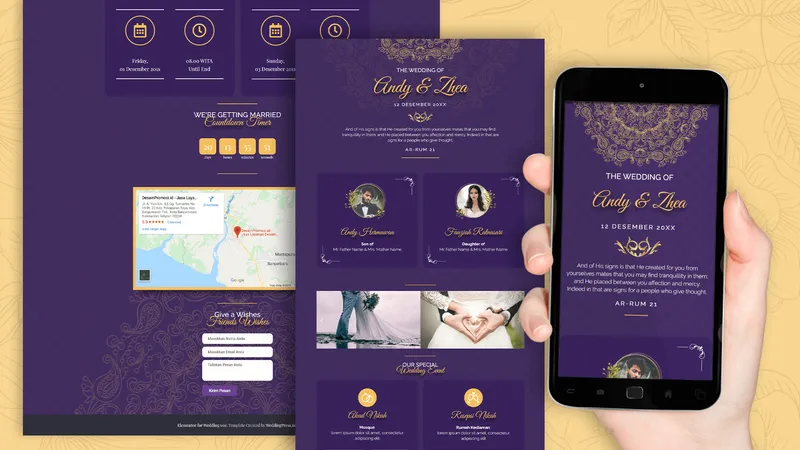 Tema Undangan Digital Tropical Paradise - Sannubari