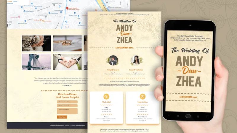 Tema Undangan Digital Rose Garden - Sannubari