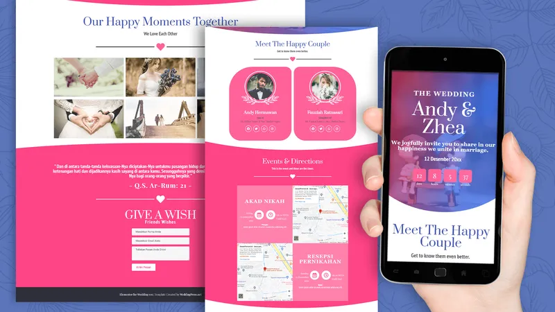 Tema Undangan Digital Autumn Leaves - Sannubari