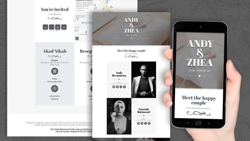 Tema Undangan Digital Ocean Breeze - Sannubari