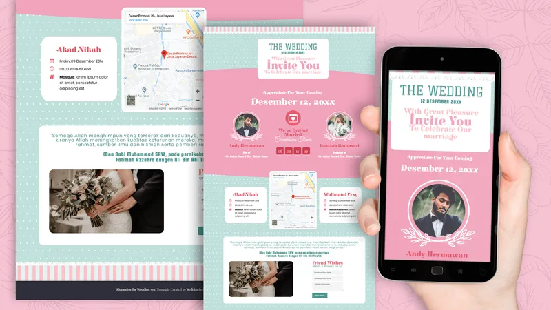 Tema Undangan Digital Mocha Elegance - Sannubari