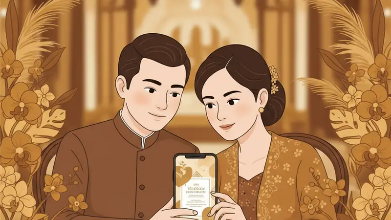 Surat undangan online di tablet