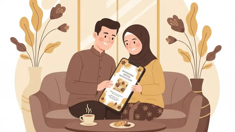 Berbagai template undangan online dengan desain elegan