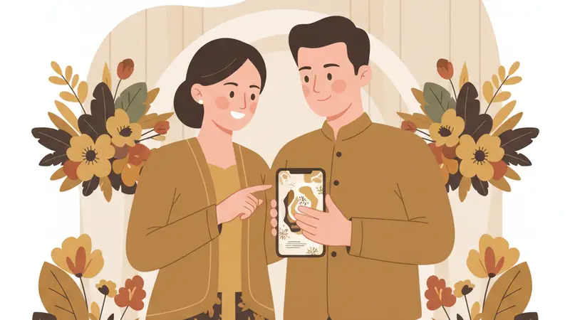 Berbagai template undangan online dengan desain modern dan elegan