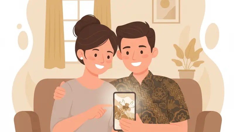 Contoh tampilan template undangan online dari Sannubari