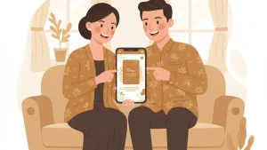 template undangan pernikahan digital - ilustrasi 3