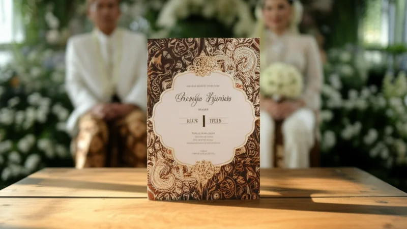 undangan resepsi pernikahan
