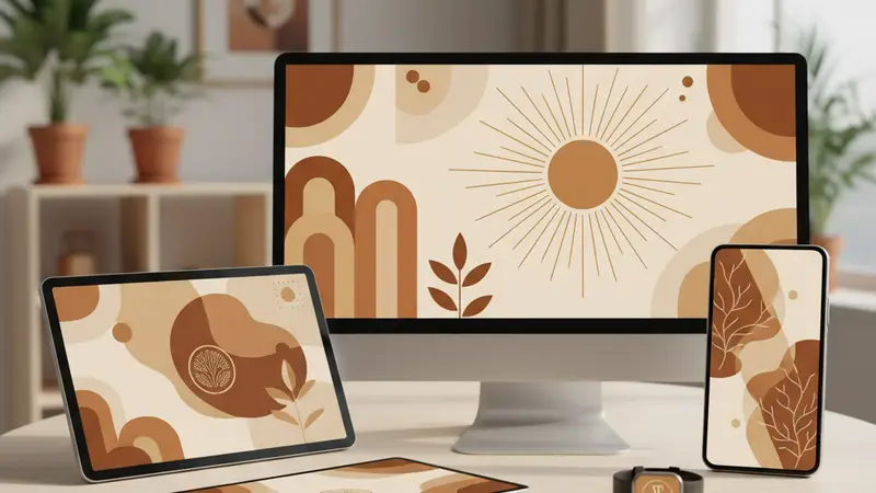 Pasangan muda sedang berdiskusi desain undangan digital mereka di laptop