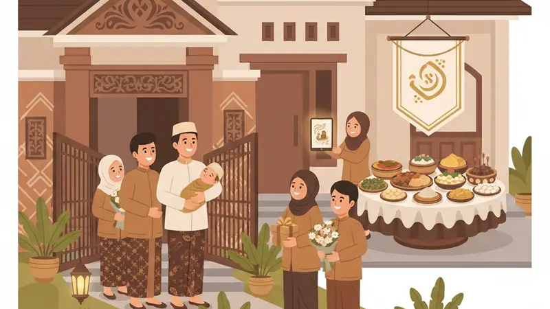 Berbagai contoh desain undangan aqiqah online dengan tema berbeda