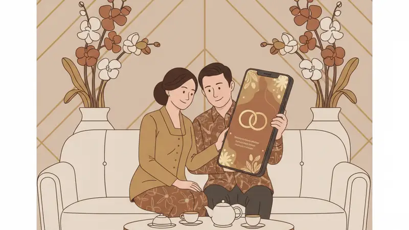 Ilustrasi undangan aqiqah online gratis dengan desain minimalis dan nuansa bayi