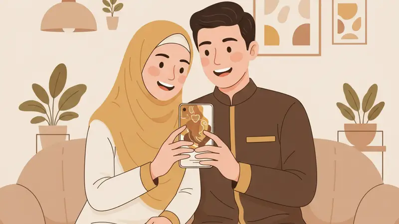 Contoh undangan besek pernikahan dengan desain minimalis dan elegan