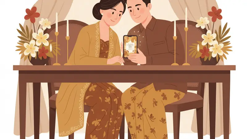 Contoh undangan digital dengan berbagai gaya dan fitur