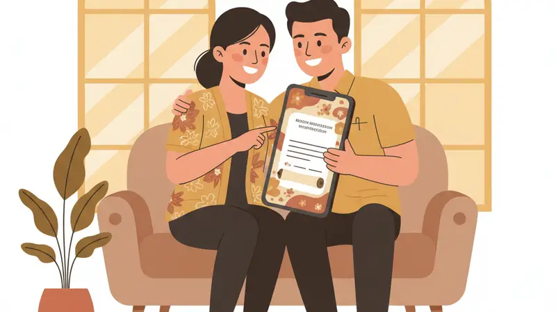 Proses kerja tim Sannubari dalam membuat undangan digital