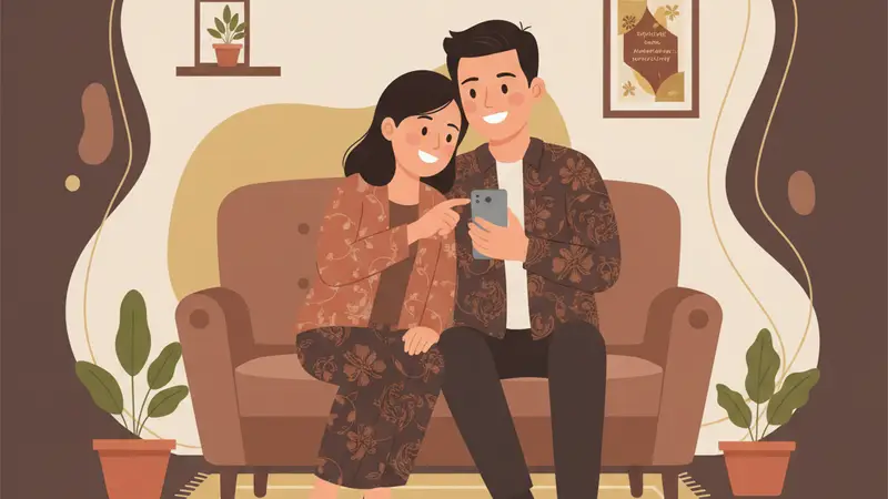 Contoh desain undangan digital Sannubari dengan tema tradisional modern khas Makassar