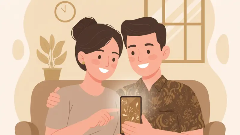 Pengantin sedang mempertimbangkan pilihan undangan digital gratis versus berbayar