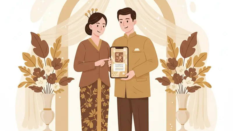 Undangan Digital Syari dengan Desain Islami Minimalis