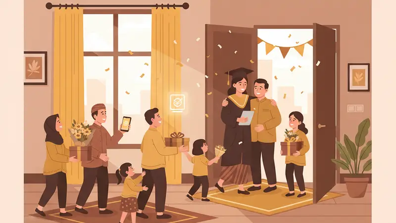 Penyebaran Undangan Digital Wisuda